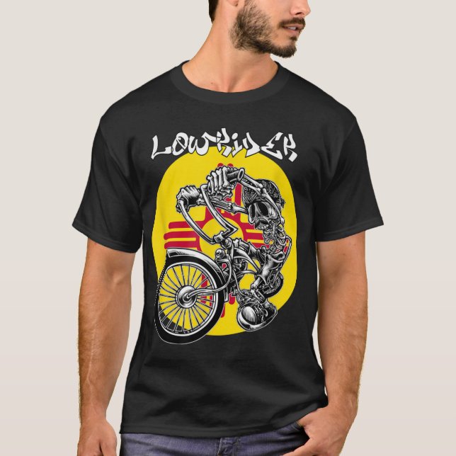 Mens Low Rider Bicycle New Mexico Lowrider T-Shirt (Vorderseite)
