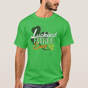 Mens Luckiest Vater je Familie St Patrick's Day T-Shirt