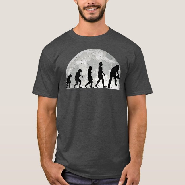 Mens Lumberjack Evolution Moon Forester Chainsaw T-Shirt (Vorderseite)