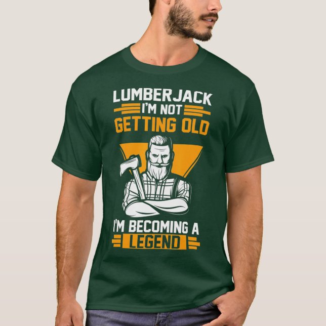 Mens Lumberjack Forestry Lumber T-Shirt (Vorderseite)