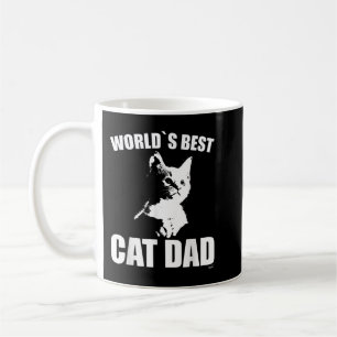 Mens lustiges WORLD`s BESTES CAT-VATER KITTEN-SHIR Kaffeetasse