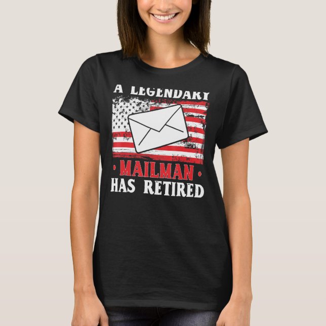 Mens Mailman hat Postarbeiter Postman Del T-Shirt (Vorderseite)