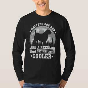 Mens Maltese Hund Vater wie ein regelmäßiger malte T-Shirt