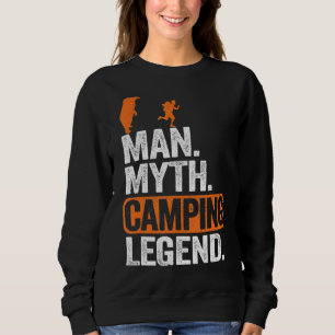 Mens Man Myth Camping Legend Fun Bären Joke Außenb Sweatshirt