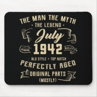 Mens Man Myth Legend Juli 1942 80. Geburtstagsgesc