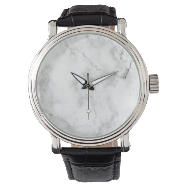Mens MARBLE ACCENT Minimalistisch Watch | Geschenk Armbanduhr (Vorderseite)