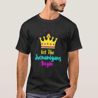 Mens Mardi Gras Outfit for Men Let The Shenanigans T-Shirt