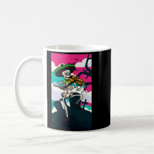 Mens Mariachi Violin spielendes Skelett - Tag Der Kaffeetasse