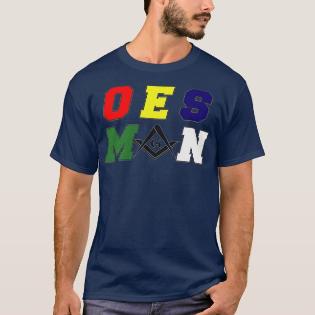 Mens Masonic OES Man T-Shirt (Vorderseite)