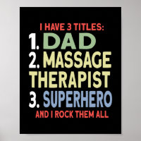 Mens Massage Therapie Vater und Massage Therapeut