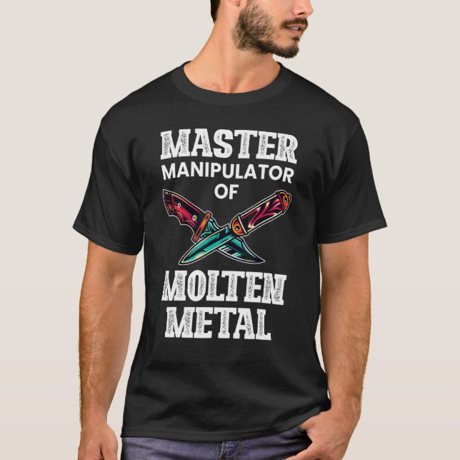 Mens Master Manipulator Blacksmith Schmiede Graphi T-Shirt (Vorderseite)