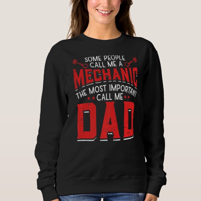 Mens Mechatronics Handwerker Opa Vater Mechanik Sweatshirt (Vorderseite)
