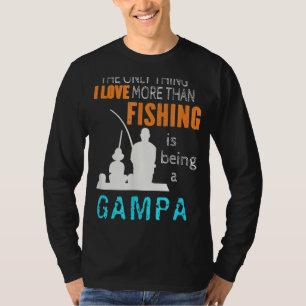 Mens mehr als Liebe Angeln Gampa Spezielle Karte T-Shirt