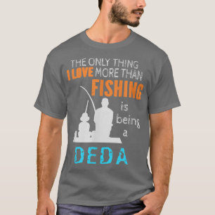 Mens mehr als Liebe Fischerei Deda Russland Russis T-Shirt