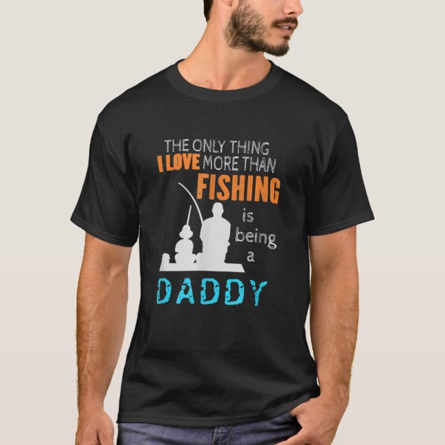 Mens mehr als Liebe Papa Spezieller Vater Fischen T-Shirt (Vorderseite)