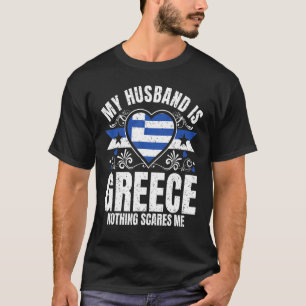 Mens mein Ehemann ist der Stolz der griechischen F T-Shirt
