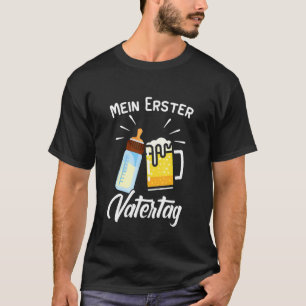 Mens Mein Erster Vatertag Stolzer Papa Familie Fat T-Shirt