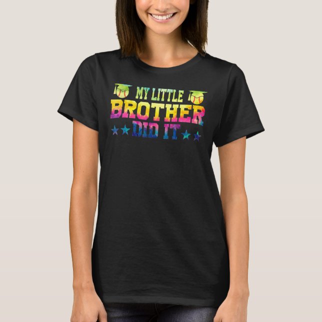 Mens mein kleiner Bruder hat es Senior 1 T-Shirt (Vorderseite)