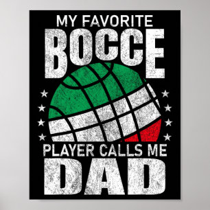 Mens mein Lieblings-Ball-Player nennt mich Vater Poster