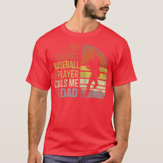 Mens Mein Lieblings-Baseball-Player nennt mich Vat T-Shirt