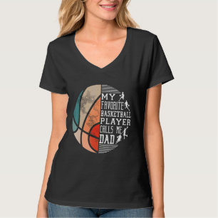 Mens Mein Lieblings-Basketball-Spieler nennt mich T-Shirt