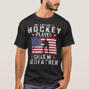 Mens Mein Lieblings-Hockey-Spieler nennt mich Godv T-Shirt