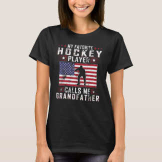 Mens Mein Lieblings-Hockey-Spieler nennt mich Gran T-Shirt