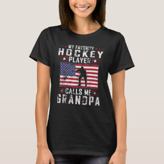 Mens Mein Lieblings-Hockey-Spieler nennt mich Groß T-Shirt