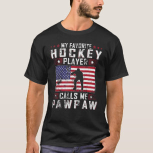 Mens Mein Lieblings-Hockey-Spieler nennt mich Pawp T-Shirt