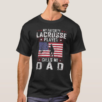 Mens Mein Lieblings-Lacrosse-Player nennt mich Vat T-Shirt
