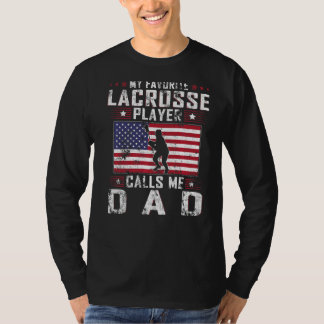 Mens Mein Lieblings-Lacrosse-Player nennt mich Vat T-Shirt