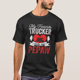 Mens Mein Lieblings-LKW nennt mich Pepaw Truckin' T-Shirt