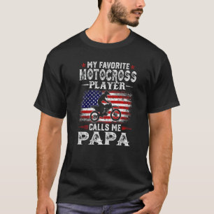 Mens Mein Lieblings-Motocross-Spieler ruft mich Pa T-Shirt