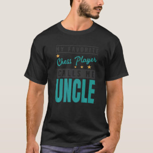 Mens Mein Lieblings-Schachspieler nennt mich Onkel T-Shirt