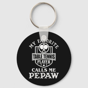 Mens Mein Lieblings-Tischtennisspieler nennt mich  Schlüsselanhänger