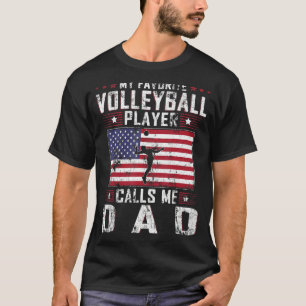 Mens Mein Lieblings-Volleyball-Spieler nennt mich  T-Shirt