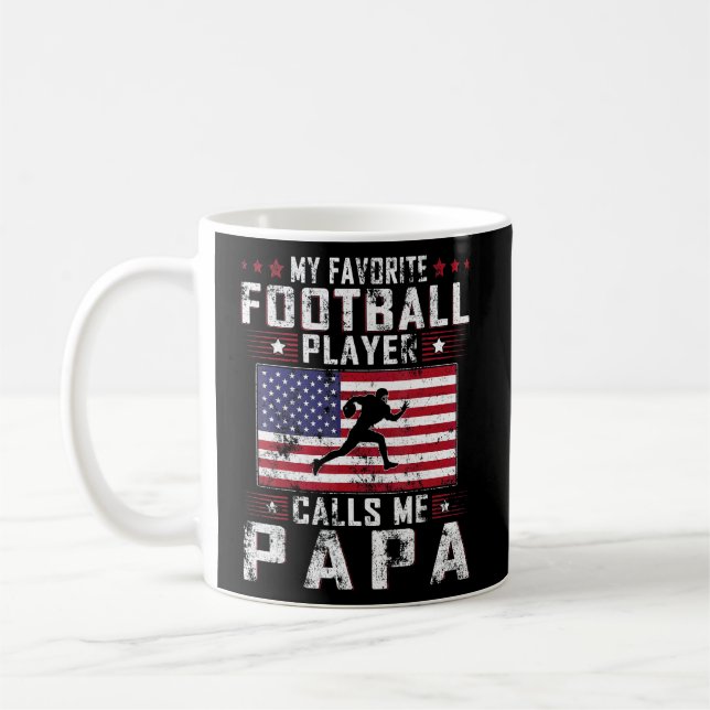 Mens mein Lieblingsfußballspieler nennt mich Papa  Kaffeetasse (Links)