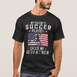 Mens mein Lieblingsfußballspieler nennt mich Pate T-Shirt