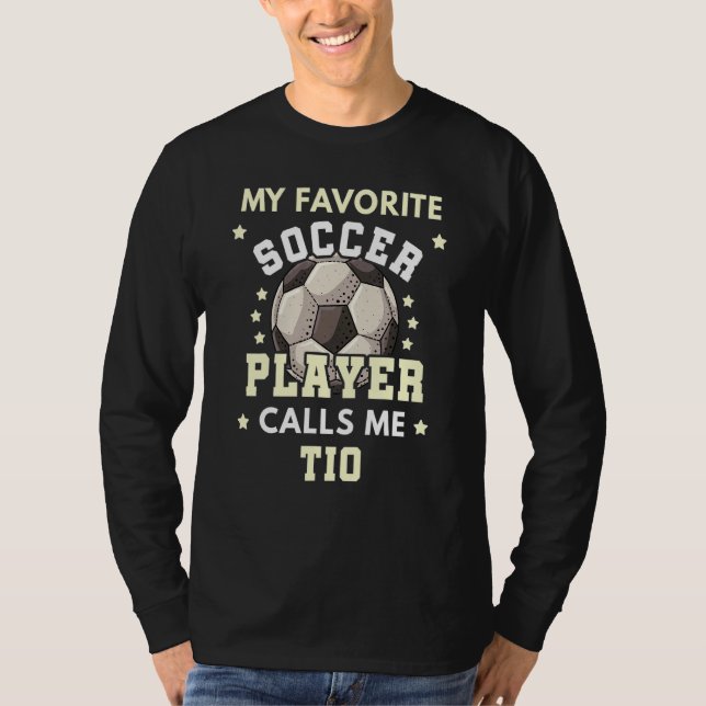 Mens mein Lieblingsfußballspieler nennt mich Tio S T-Shirt (Vorderseite)