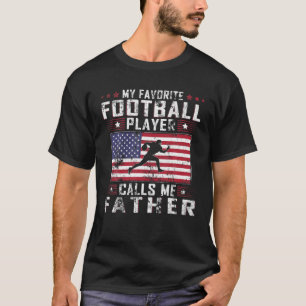 Mens mein Lieblingsfußballspieler nennt mich Vater T-Shirt