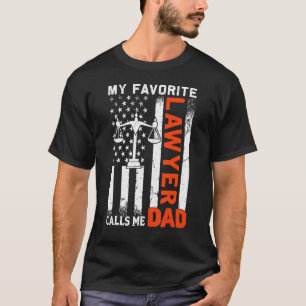 Mens mein Lieblingsjurist nennt mich Vater USA Fla T-Shirt