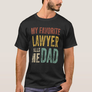 Mens Mein Lieblingsjurist nennt mich Vater Vaterta T-Shirt