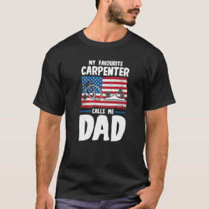 Mens Mein Lieblingskarpteur nennt mich Vater Woodw T-Shirt