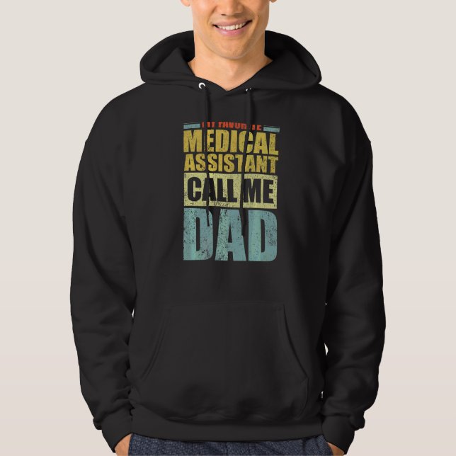 Mens Mein Lieblingsmediziner nennt mich Vater F Hoodie (Vorderseite)