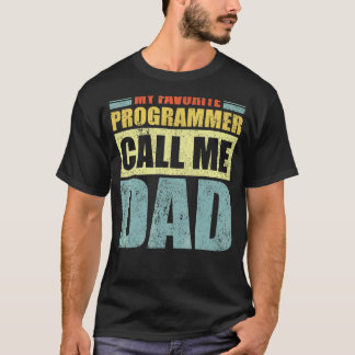 Mens Mein Lieblingsprogrammierer nennt mich Vater  T-Shirt