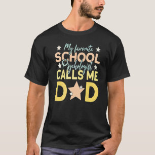 Mens Mein Lieblingspsychologe nennt mich Vater T-Shirt
