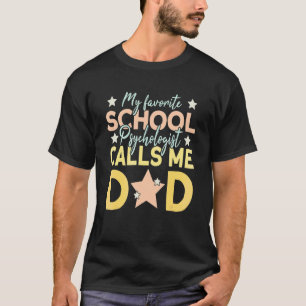 Mens Mein Lieblingspsychologe nennt mich Vater T-Shirt