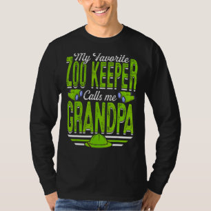 Mens Mein LieblingsZoo Keeper nennt mich Großvater T-Shirt