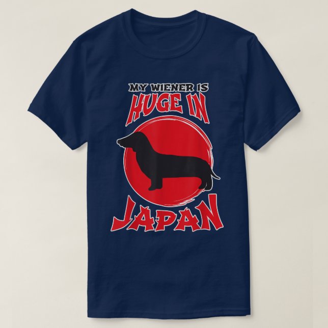 Mens meine Dackel ist groß in Japan Unglaublich wi T-Shirt (Design vorne)