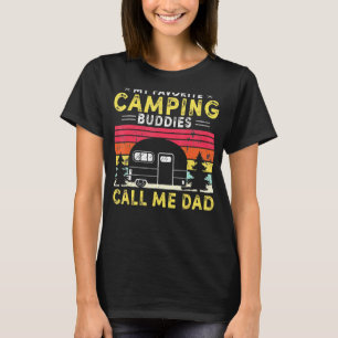 Mens Meine Lieblings-Camping-Buddies nennen mich V T-Shirt